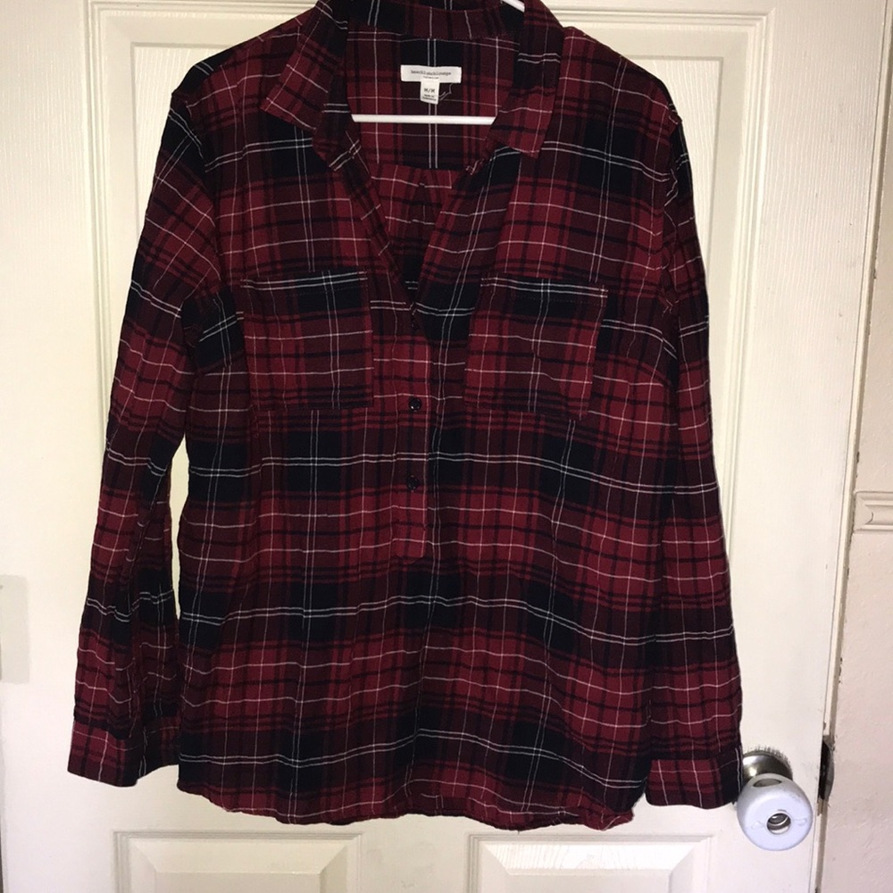 Red and blue flannel